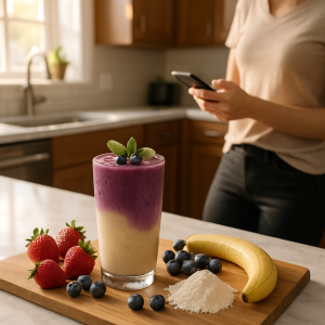Vanilla Berry Multivitamin Smoothie Recipe: A Quick Healthy Meal